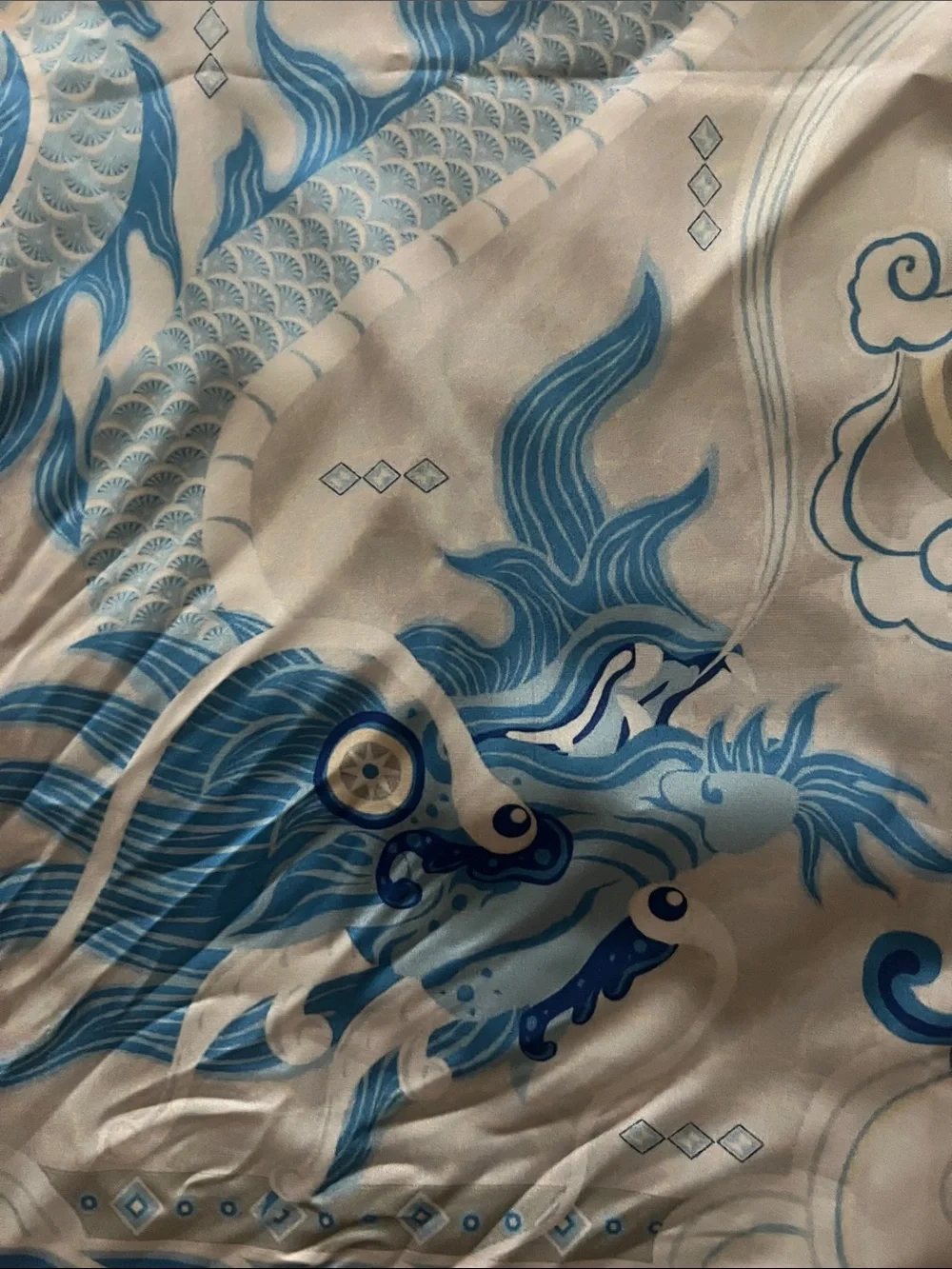 Faux silk handkerchief
